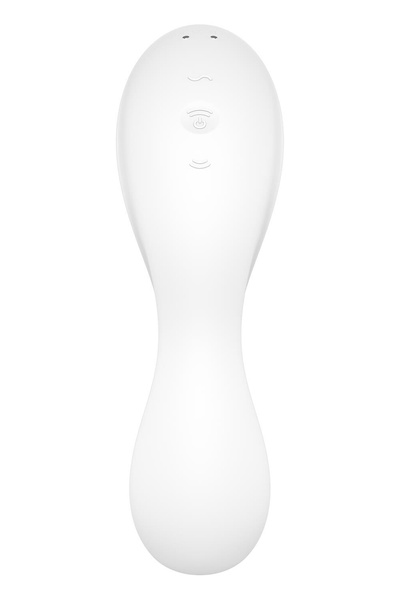 Вакуумный смарт-стимулятор с вибрацией Satisfyer Curvy Trinity 5 (White), управление со смартфона SO6725 фото