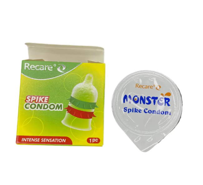 Презерватив Recare Spike Condon з подвійними вусиками (упаковка 1шт) RSC-2555 фото