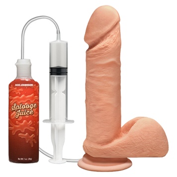 Кончающий фаллоимитатор Doc Johnson The D ULTRASKYN Perfect D Squirting – 7 Inch, диаметр 4,3 см SO9547 фото