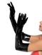 Перчатки сексуальные размера S Stretchy Vinyl Opera Length Gloves от Leg Avenue, виниловые, черные 2778 фото 1