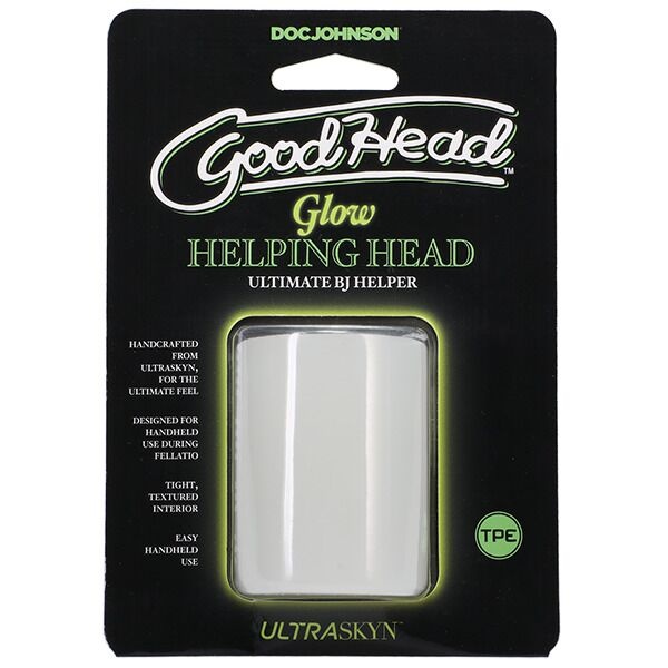 Мастурбатор Doc Johnson GoodHead - Glow Helping Head SO9852 фото