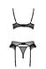 Комплект Passion KERRIA SET WITH OPEN BRA black S/M - ECO Passion SX0495 фото 4