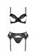 Комплект Passion KERRIA SET WITH OPEN BRA black S/M - ECO Passion SX0495 фото 3