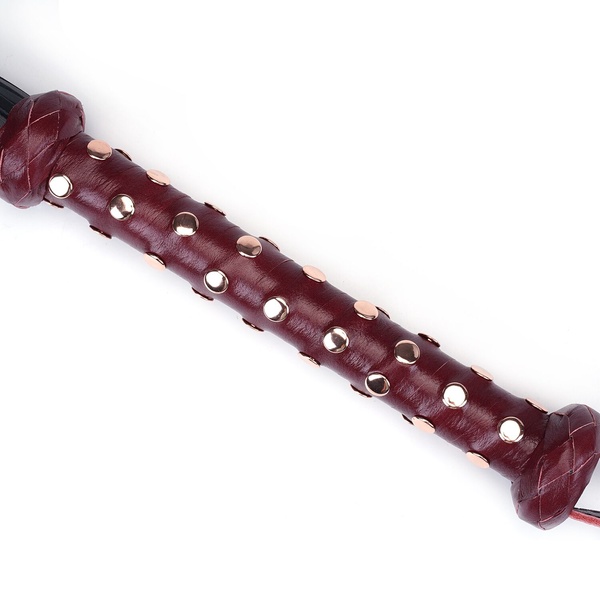 Флоггер Liebe Seele Wine Red Studded Flogger SO9466 фото