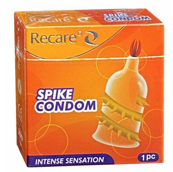 Презерватив Recare Spike Condon с шипами по спирали и усиком сверху(упаковка 1шт) RSC-2333 фото