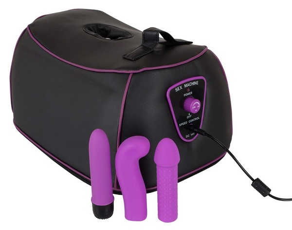 Секс-машина G-spot Machine с насадками, фиолетово-черная YT584193 фото