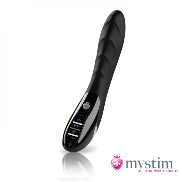 Вибратор с электростимуляцией Mystim Sizzling Simon eStim Black, миостимулятор SO3473 фото