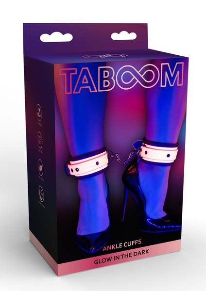 Поножи светящиеся в темноте Taboom Ankle Cuffs, розовые TB17201 фото