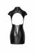 Платье виниловое, F309 Noir Handmade Fantasy с вырезом на спине, со шнуровкой, черное, размер S 13018/F309 фото 5