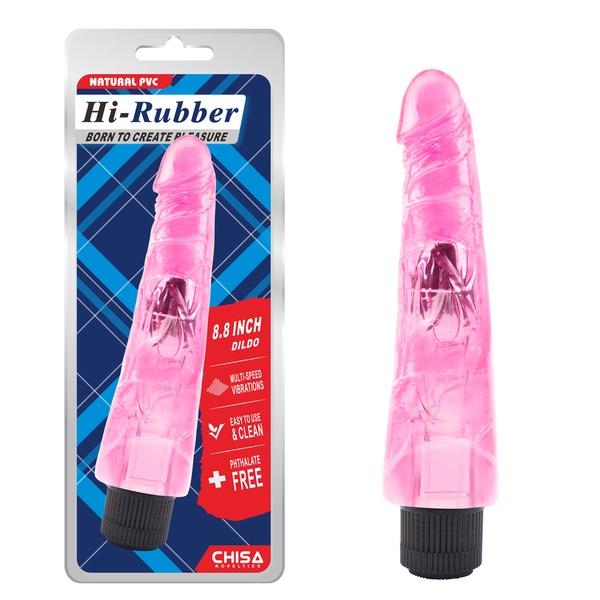 Вибратор розовый Chisa Hi-Rubber CH76452 фото