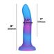 Светящийся в темноте фаллоимитатор ADDICTION Rave 8″ Glow in the Dark Dildo Blue Purple, 20,3 см SO6851 фото 4