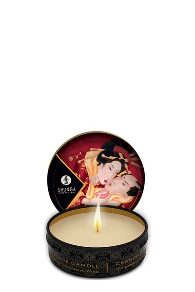 Свеча для массажа MASSAGE CANDLE SPARKLING STRAWBERRY, 30 мл T274608 фото