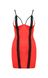 Платье красное с черной отделкой и трусики стринги FEMMINA CHEMISE S/M - Passion P53180 фото 3