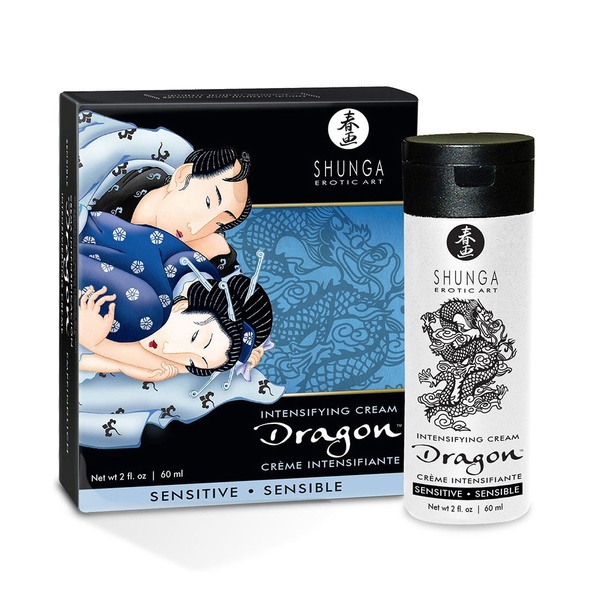 Стимулюючий крем для пар Shunga SHUNGA Dragon Cream SENSITIVE (60 мл) ніжніший ефект SO2524 фото