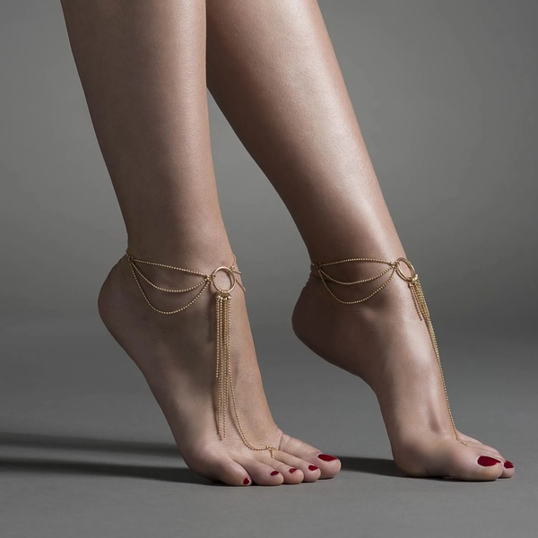 Браслеты для ног Bijoux Indiscrets Magnifique Feet Chain — Gold BJ0272 фото