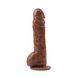 JEFF STRYKER 8.9" Vibrating Dildo, Brown RDNI-291659 фото 4