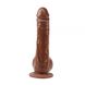 Вибромассажер JEFF STRYKER 8.9" Vibrating Dildo, Brown RDNI-291659 фото 3