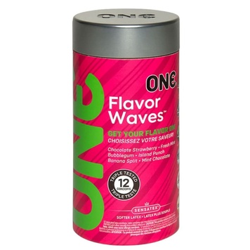 Набор презервативов с разными вкусами ONE Flavor Waves (цена за упаковку 12 шт) ONE110202 фото