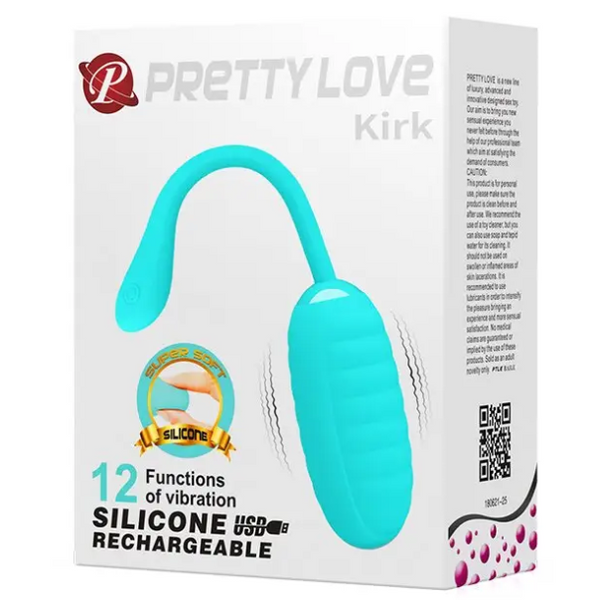 Виброяйцо серии Pretty Love - Kirk с 12 различными функциями вибрации BI-014654 фото