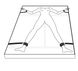 Набор для бондажа на кровать с манжетами для рук и ног Under Mattress Restraint Set, черный 29898 /ET375BLK фото 2