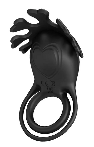 Кольцо эрекционное Pretty Love - Vibration Penis Ring Ruben Black BI-210311-1 фото