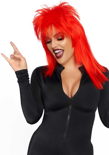 Парик рок-звезды Leg Avenue Unisex rockstar wig Red, унисекс, 53 см SO7939 фото