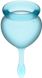 Набор менструальных чаш Satisfyer Feel Good (light blue), 15мл и 20мл, мешочек для хранения T360906 фото 2