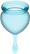 Набор менструальных чаш Satisfyer Feel Good (light blue), 15мл и 20мл, мешочек для хранения T360906 фото 3
