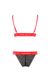 Комплект белья GLAMISS SET black/red S/M - Passion P56129 фото 3