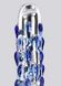 Фаллоимитатор стеклянный с рельефом Diamond Dazzler прозрачный с голубым, 18 см х 3.5 см TJ10614 фото 2