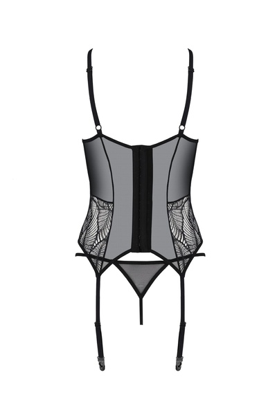 Корсет Passion LEAFA CORSET black S/M - ECO Passion SX0504 фото