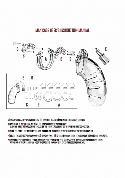 Пояс верности ManCage 03 Chastity Cage 90625 / MCG003TRA фото