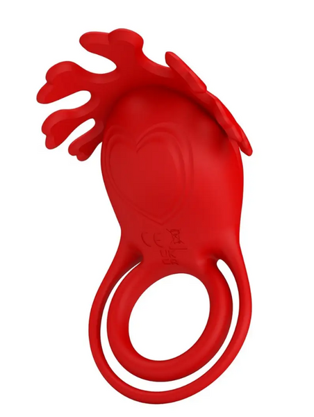 Кольцо эрекционное Pretty Love - Vibration Penis Ring Ruben Red BI-210311 фото