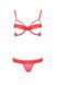Комплект белья с полуоткрытой грудью Kyouka Passion, красный, S/M P56396 фото 2