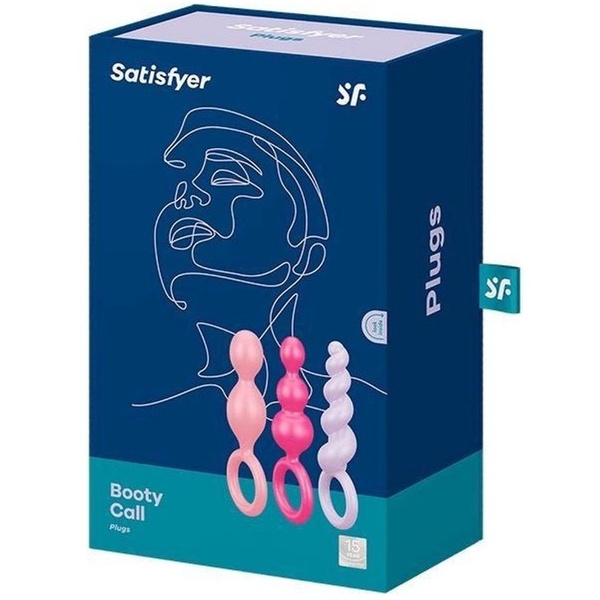 Набор анальных цепочек Satisfyer Booty Call (set of 3) (Colored) T360913 фото