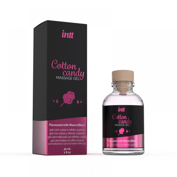 Съедобный массажный гель для интимных зон Intt Cotton Candy (30 мл) IN15424 фото