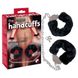 Наручники Bigger Furry Handcuffs, 6 - 12 см, черные YT520853 фото 1