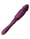 Компактная смарт секс-машина Zalo – Sesh Velvet Purple, 2 насадки, пульт ДУ, кристалл Swarovski SO9555 фото 4
