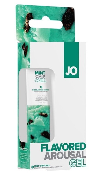 Гель для клитора JO — Mint Chip Chill (10 мл), можно для поцелуев, вибрация с охлаждением SO2995 фото