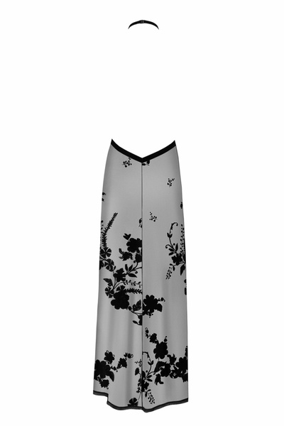 Платье длинное Divinity F312 Noir Handmade, с глубоким декольте, черное, размер S 13193 /F312.00001 фото