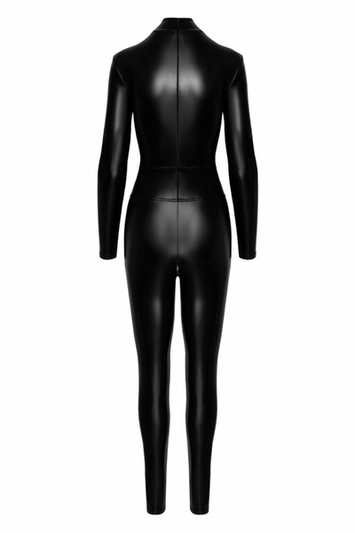 Комбинезон Noir Handmade F319 Caged wetlook catsuit with zippers and ring - M SX0346 фото