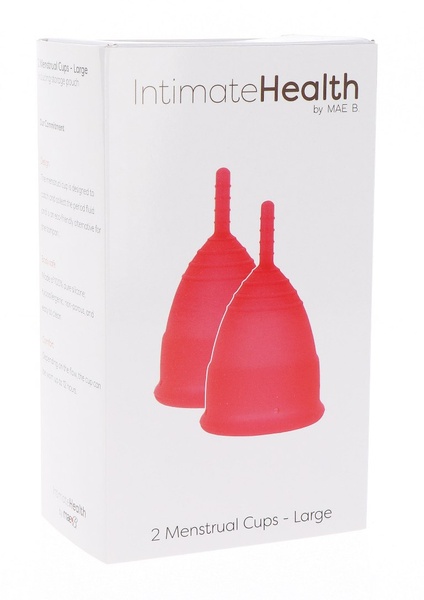 Менструальные чаши Mae B Intimate Health 2 Large Menstrual Cups MB10952 фото