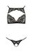 Комплект белья с декоративным элементом VERONIQUE SET black S/M - Passion P53067 фото 3