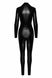 Комбинезон Noir Handmade F319 Caged wetlook catsuit with zippers and ring - M SX0346 фото 6