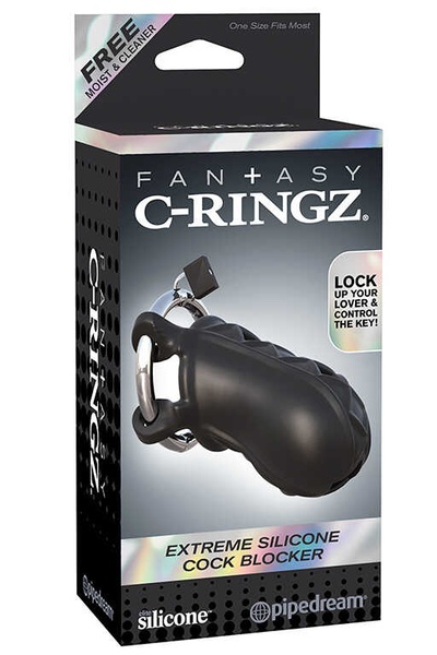 Пояс верности Fantasy C-ringz Silicone Penis Blocker Chastity Device With Adjustable C-ring PD21531 фото