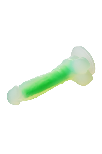 Светящийся фаллоимитатор Dream Toys RADIANT SOFT SILICONE GLOW IN THE DARK DILDO SMALL GREEN DT22046 фото