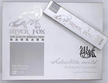 Збудливий порошок для жінок Silver fox, Срібна Лиса (по 1шт) LP-77205 фото