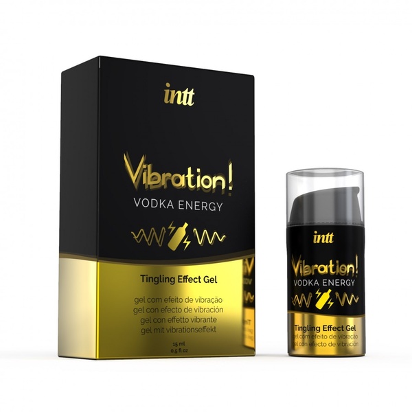 Жидкий вибратор Intt Vibration Vodka (15 мл), густой гель, очень вкусный, действует до 30 минут IN15318 фото