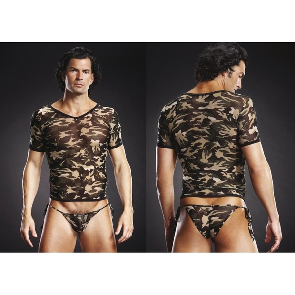 Футболка Pro-Mesh V-Neck Tee Camouflage L/XL BLM020GRCALXL фото