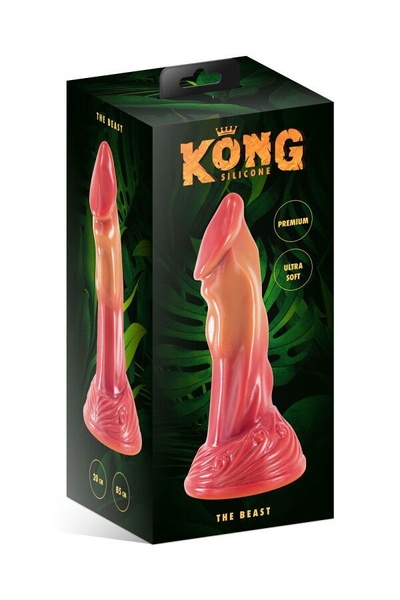 Фэнтезийный фаллоимитатор Kong Silicone The Beast (мятая упаковка!!!) SO9940-R фото